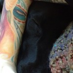 Always-under-my-arm-itsalabthing-blacklab-lab-dog-sleepy-lily-mydogsaremykids-tattoo-dayofthedead-di1